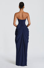 Robe Maxi Lonz Bleu Marine