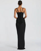 Robe Maxi Sablier Eva Noir