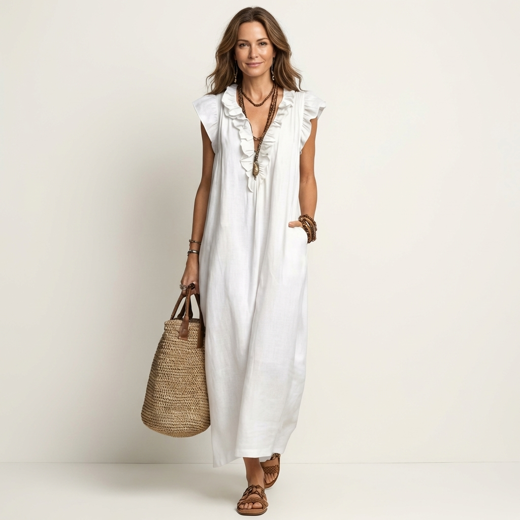 Josette | Robe Maxi Volant