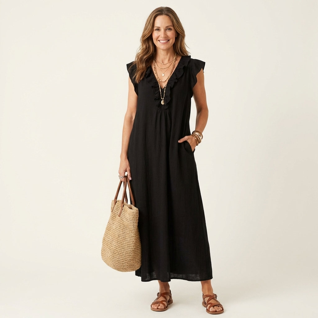 Josette | Robe Maxi Volant