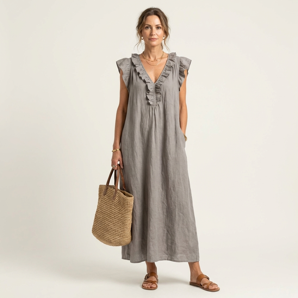 Josette | Robe Maxi Volant