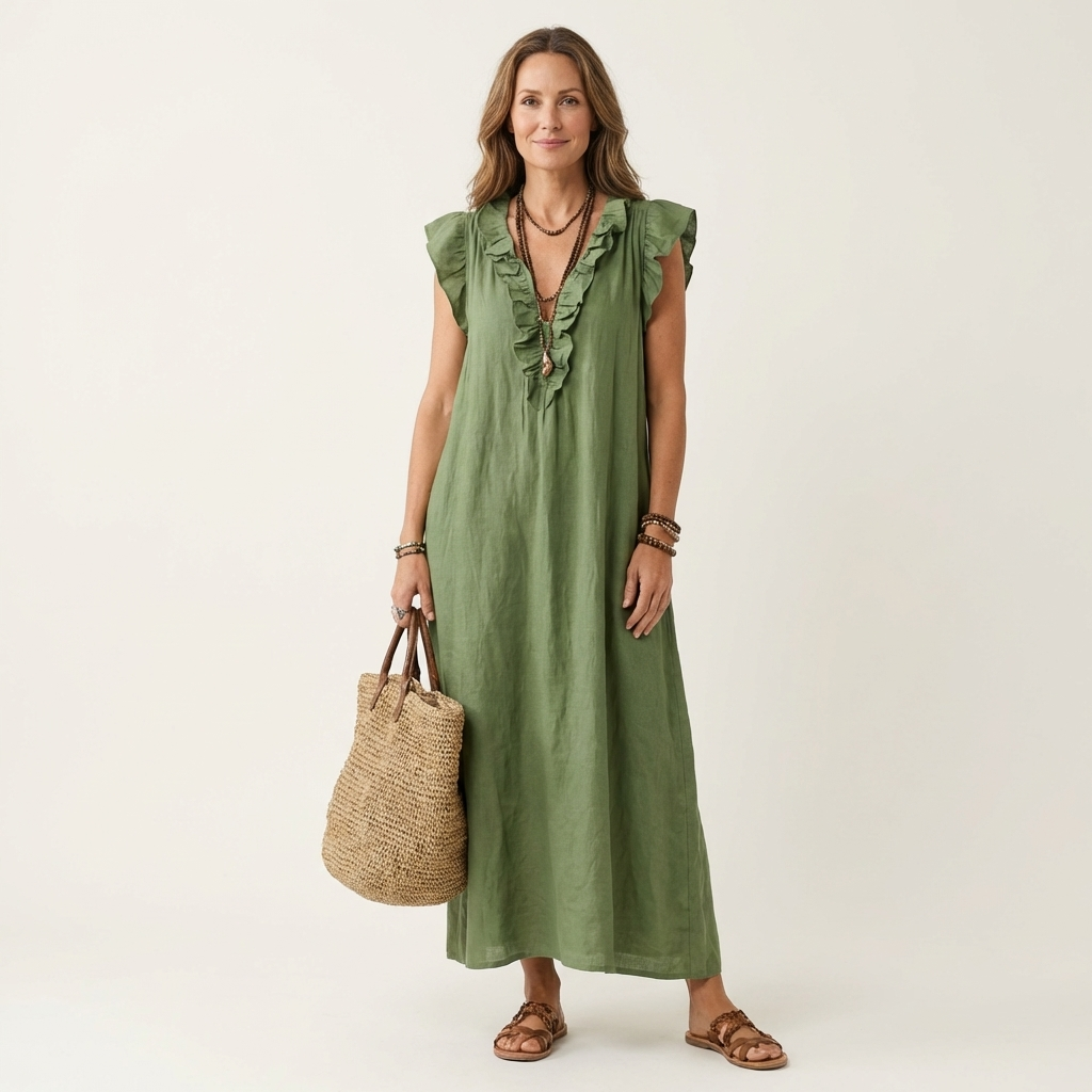 Josette | Robe Maxi Volant