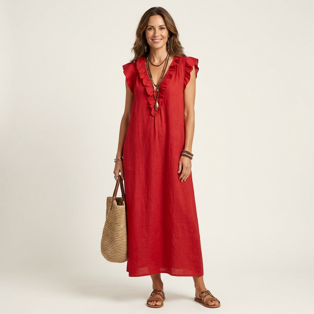 Josette | Robe Maxi Volant