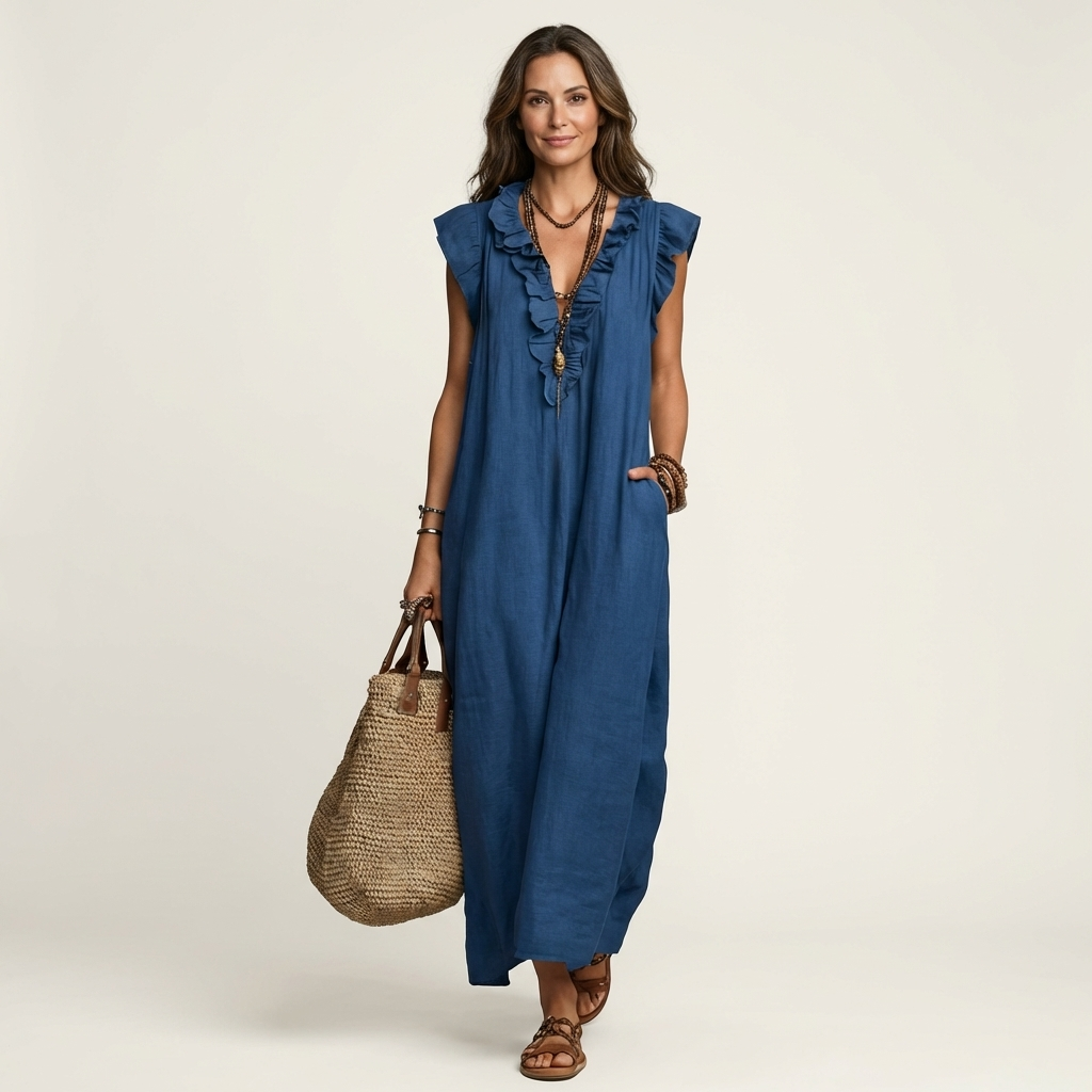 Josette | Robe Maxi Volant