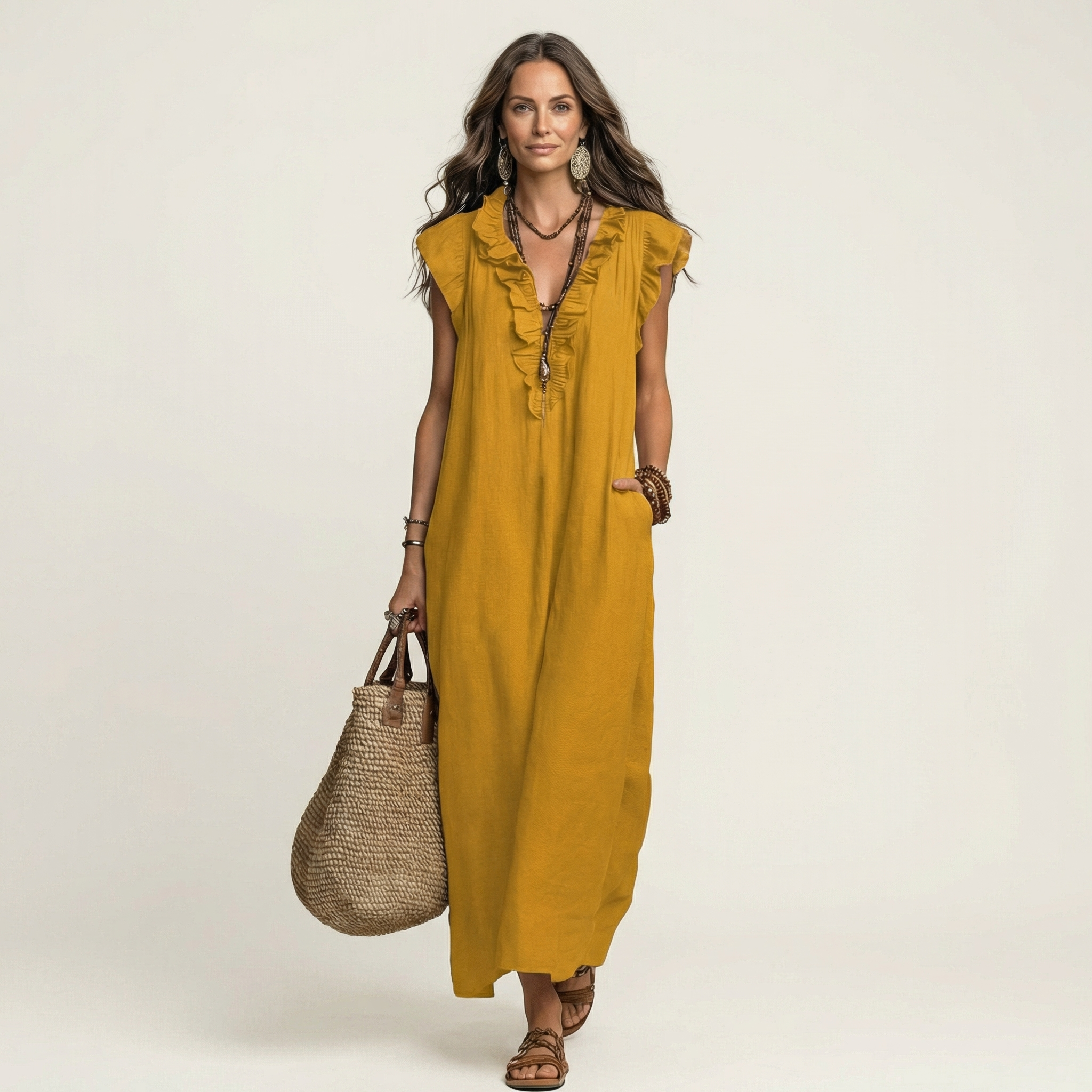 Josette | Robe Maxi Volant