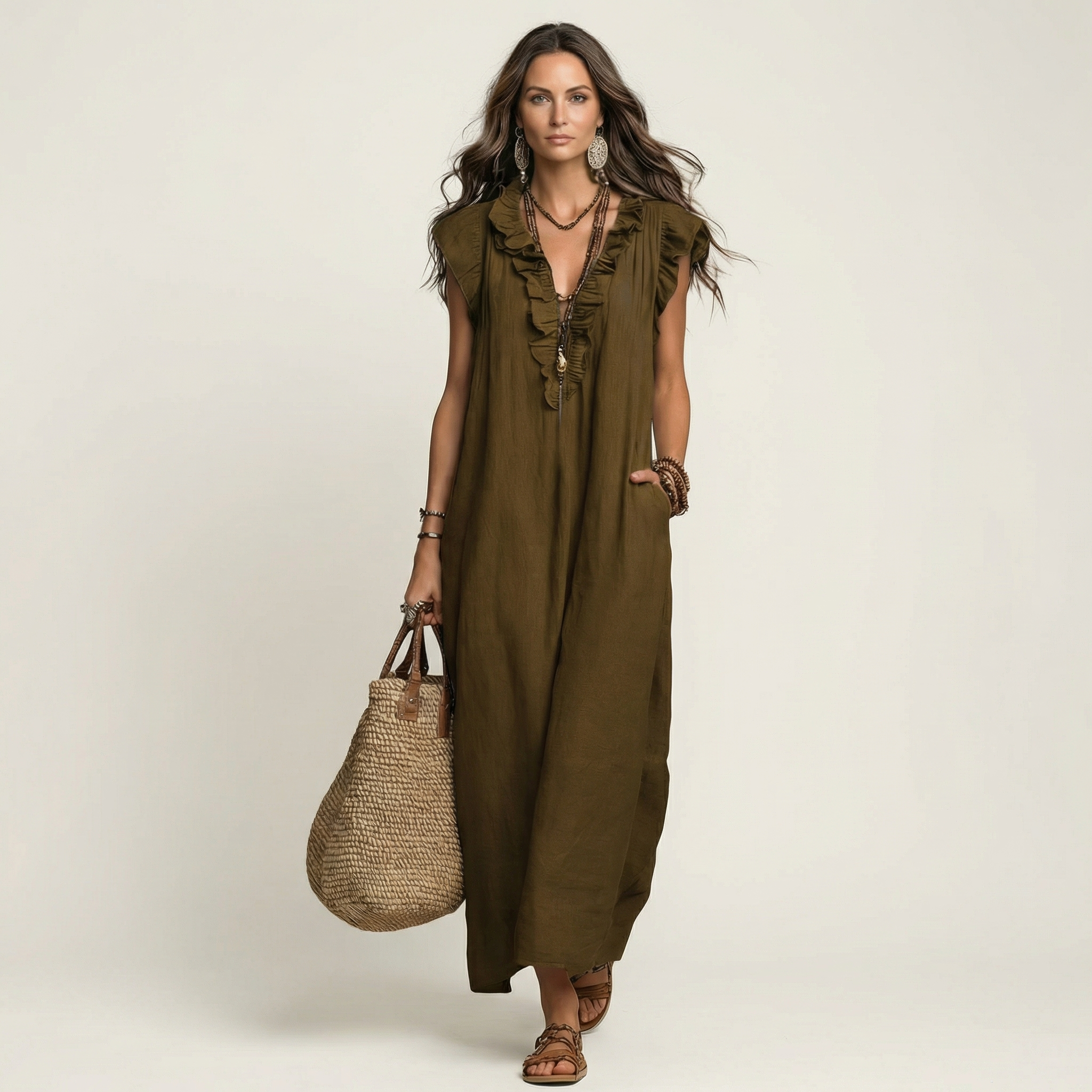 Josette | Robe Maxi Volant