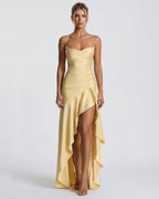 Robe Muse Maxikleid Jaune