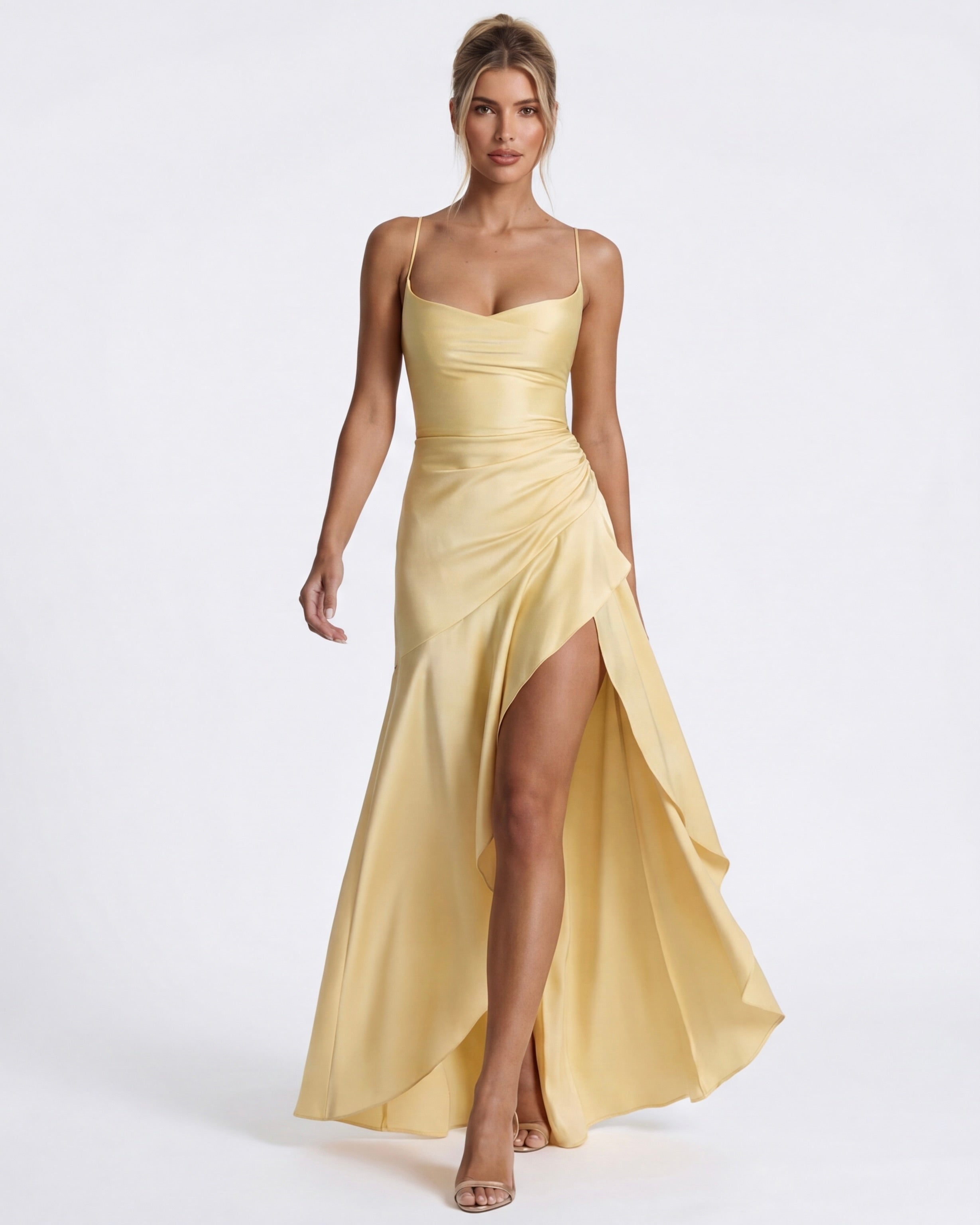 Robe Muse Maxikleid Jaune