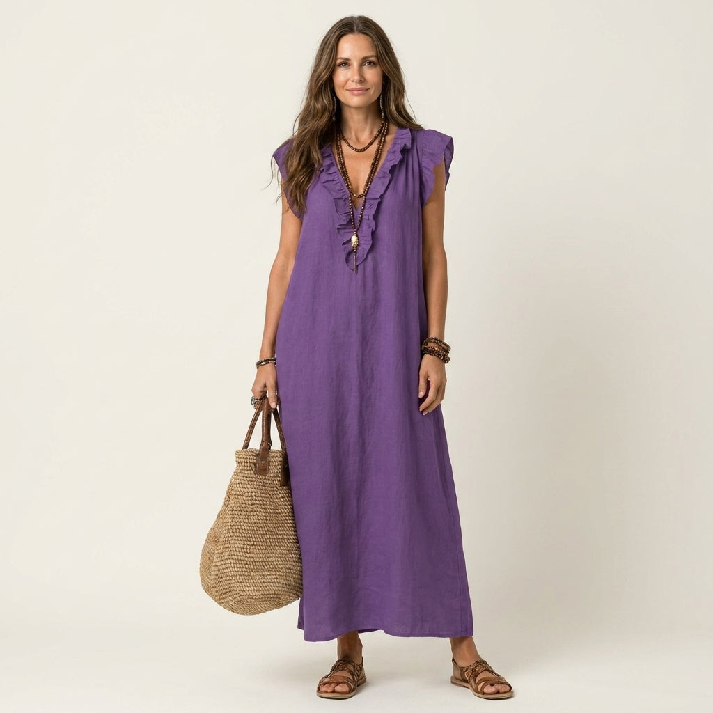 Josette | Robe Maxi Volant