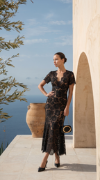 Rhea - Robe Midi Trompette
