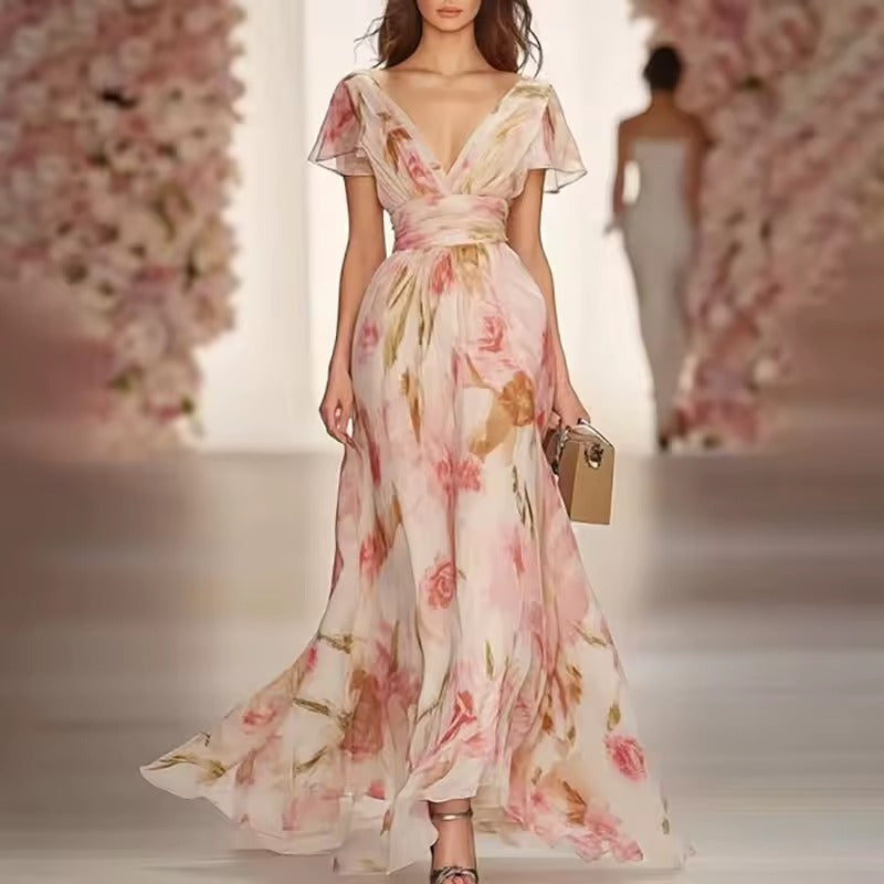 Robe longue Style Boho Floral