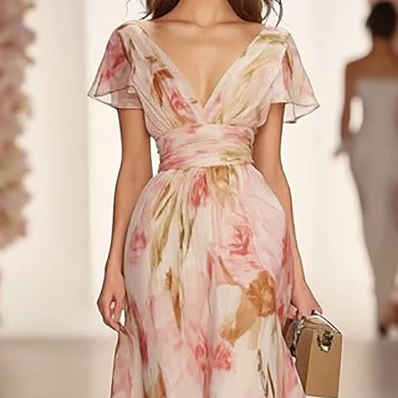 Robe longue Style Boho Floral