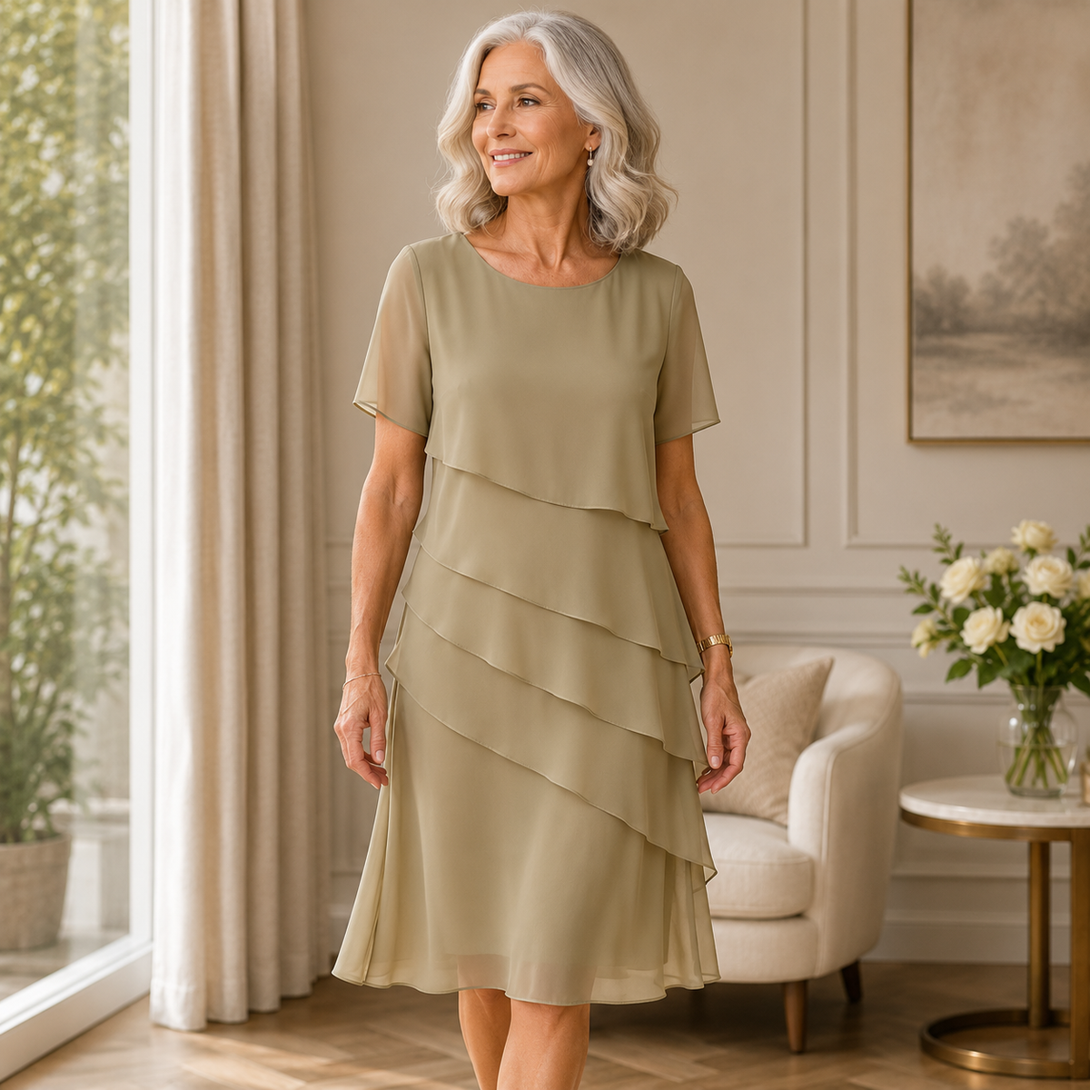 Linda | Vestido con volantes