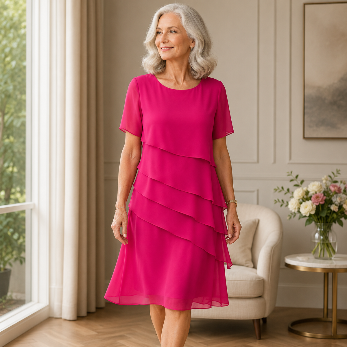 Linda | Vestido con volantes