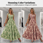 Robe maxi à imprimé floral